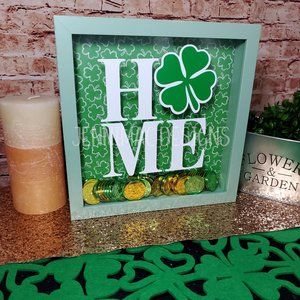 Shamrock HOME Shadowbox